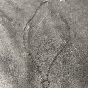 Macy's Silver Circle Pendant Necklace